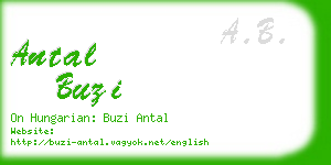 antal buzi business card